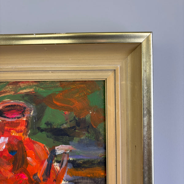 The Red Jug – Original Vintage Modernist Still Life