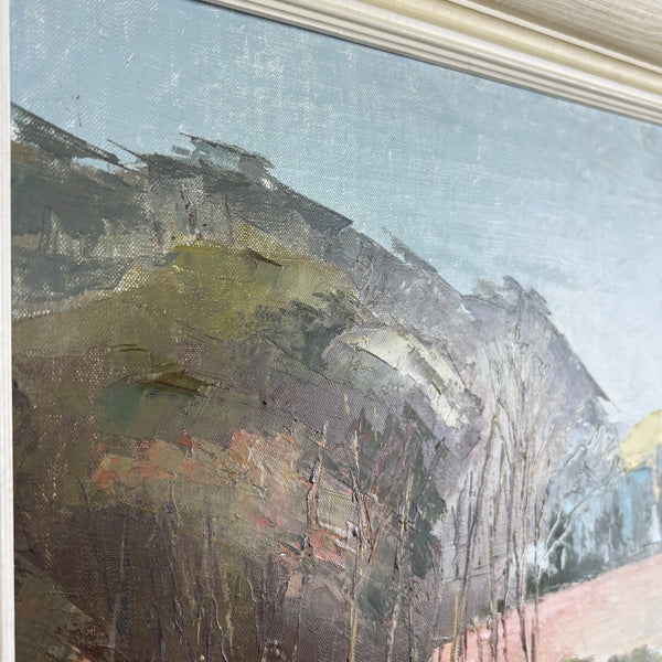 New Road into Padstow - Original Vintage Landscape Oil Painting