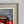 Red Forms - Mid Century Modern Oil on Board