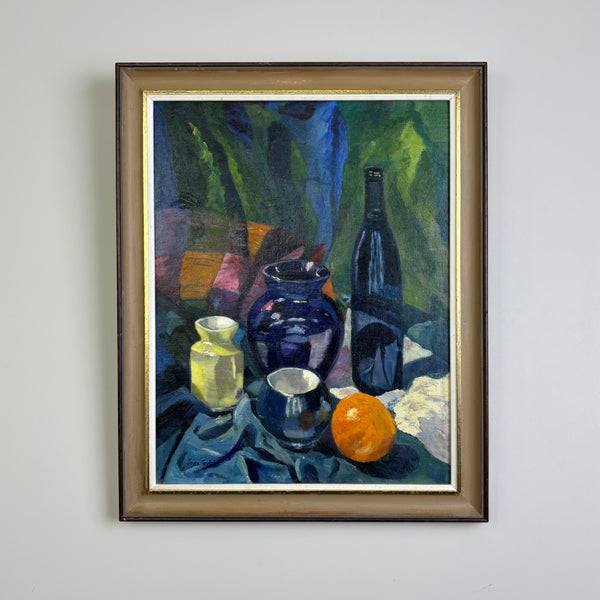 Still Life with Orange – Original Oil Painting