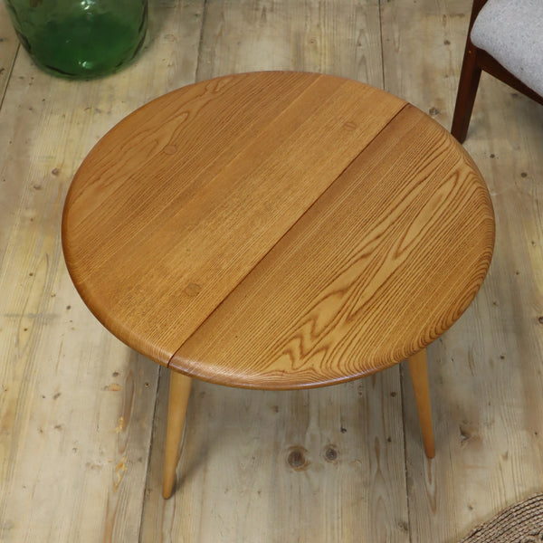 vintage_ercol_308_round_drop_flap_coffee_table