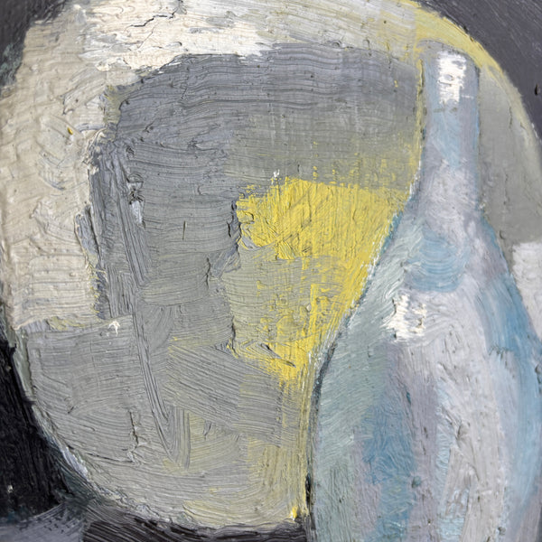 The Blue Bottle - Original Mid Century Still Life Painting