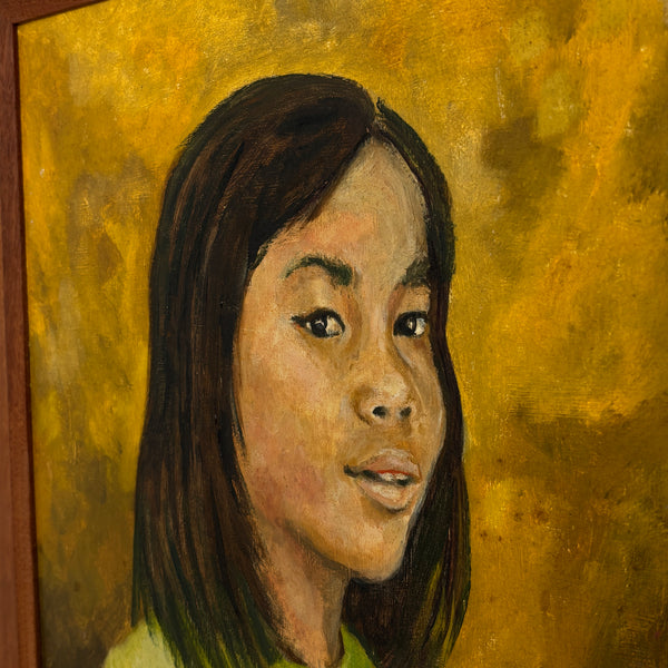 The Girl in Green - Vintage Mid-Century Portrait