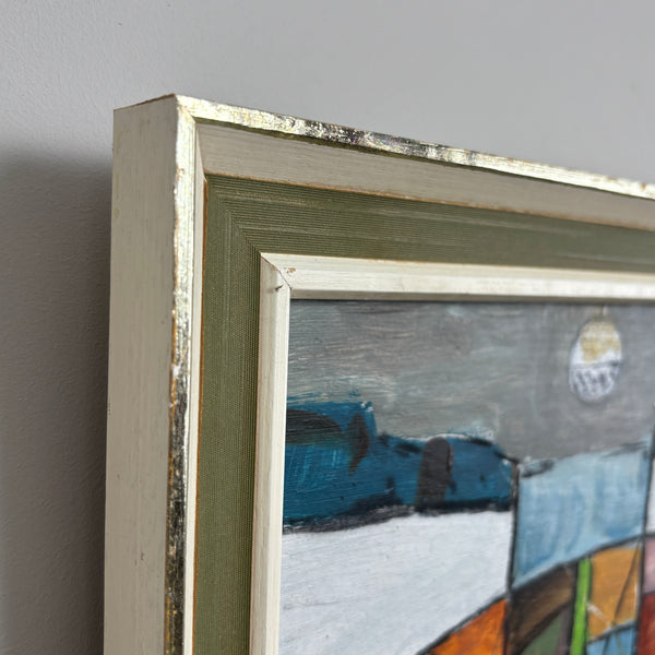Mousehole Boats – Original Vintage Modernist Painting