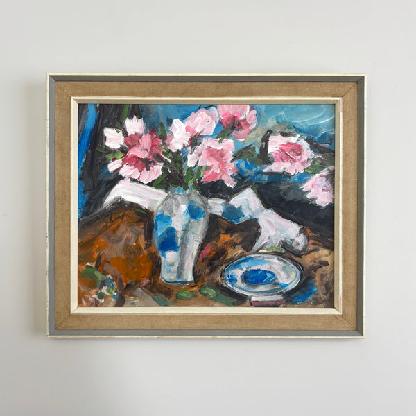 The Pink Flowers – Vintage Floral Still Life