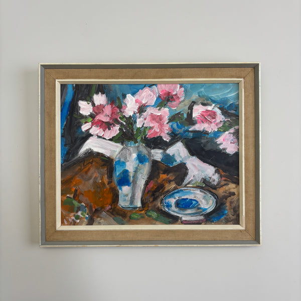 The Pink Flowers – Vintage Floral Still Life