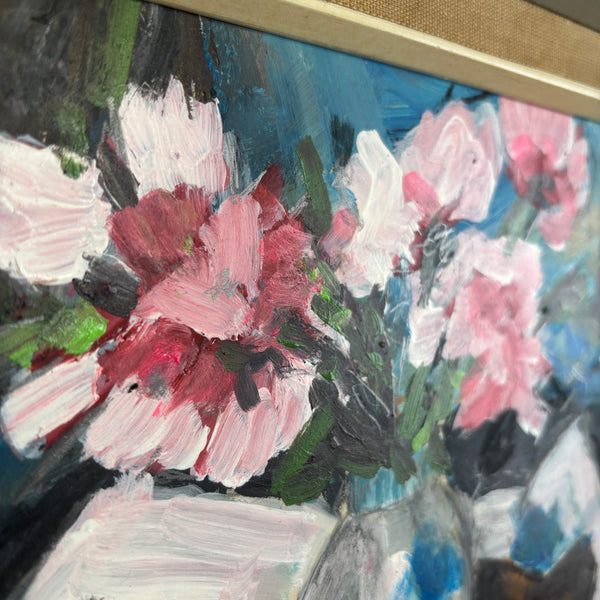 The Pink Flowers – Vintage Floral Still Life