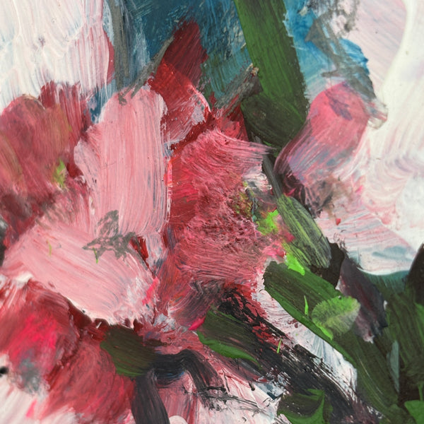 The Pink Flowers – Vintage Floral Still Life