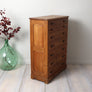Vintage Oak Apothecary Haberdashery Drawers.