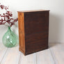 Vintage Oak Apothecary Haberdashery Drawers.