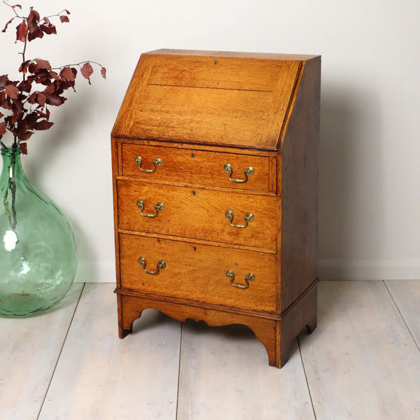 antique_english_oak_20th_century_bureau