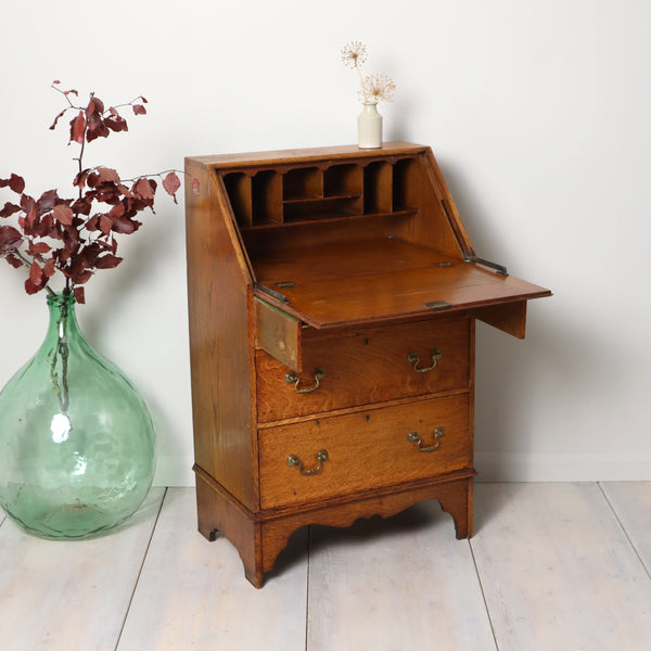 antique_english_oak_20th_century_bureau