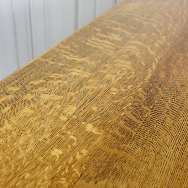 antique_oak_arts_&_crafts_dining_table_vintage_library_solid