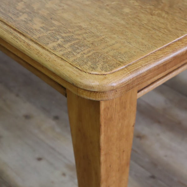 antique_oak_arts_&_crafts_dining_table_vintage_library_solid