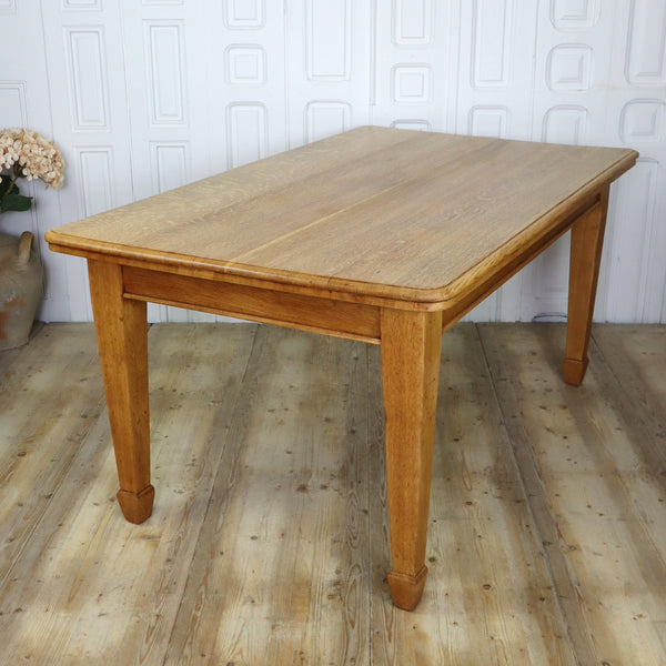 antique_oak_arts_&_crafts_dining_table_vintage_library_solid