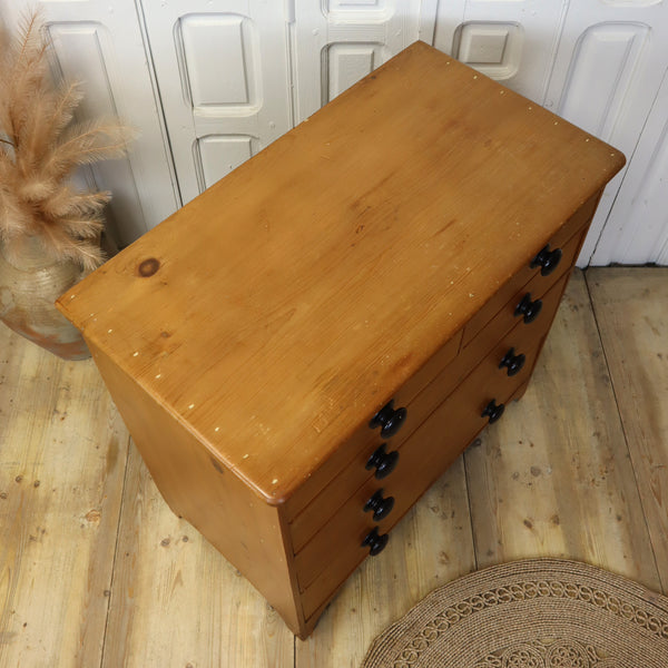antique_pine_rustic_vintage_chest_of_drawers