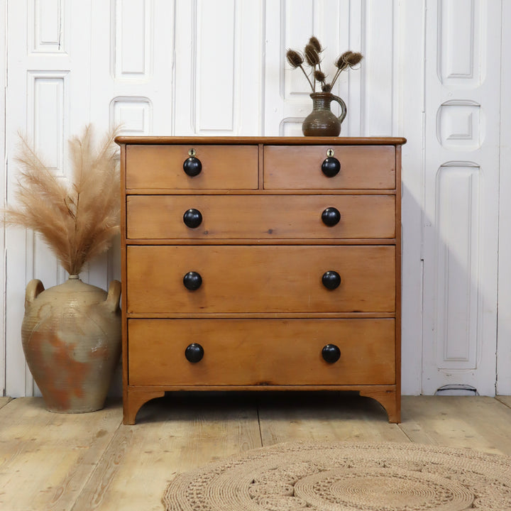 antique_pine_rustic_vintage_chest_of_drawers