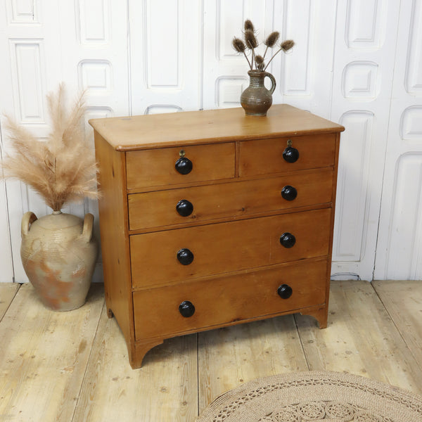 antique_pine_rustic_vintage_chest_of_drawers