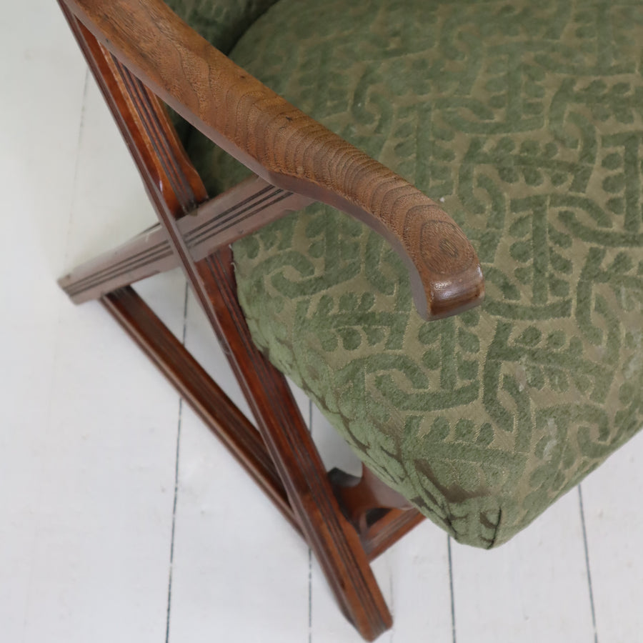 antique_vintage_walnut_steamer_armchair