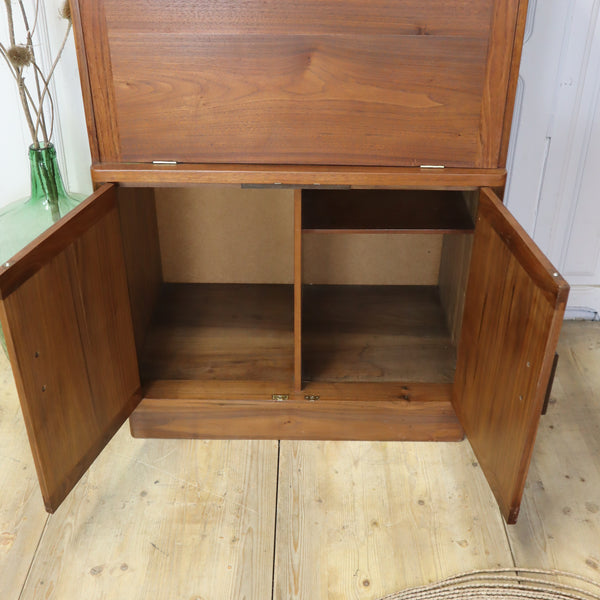 Vintage Art Deco Walnut Drinks Cabinet 1005b