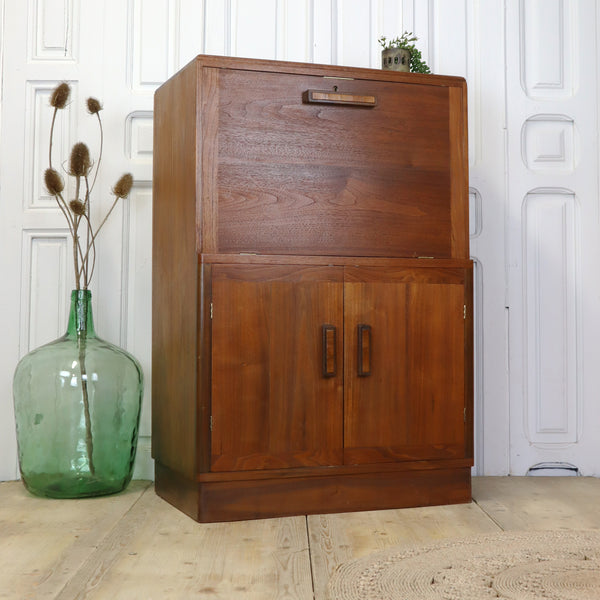 Vintage Art Deco Walnut Drinks Cabinet 1005b