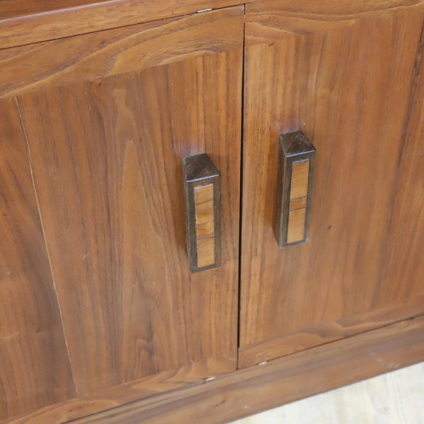 Vintage Art Deco Walnut Drinks Cabinet 1005b