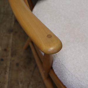 Ercol Model 364 Boucle Easy Chair (One of a Pair) 1407c