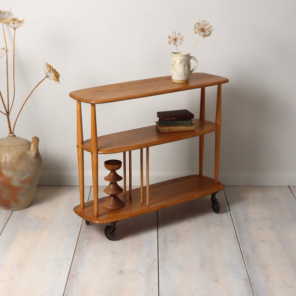 mid_century_ercol_bookshelves_mini_giraffe_trolley