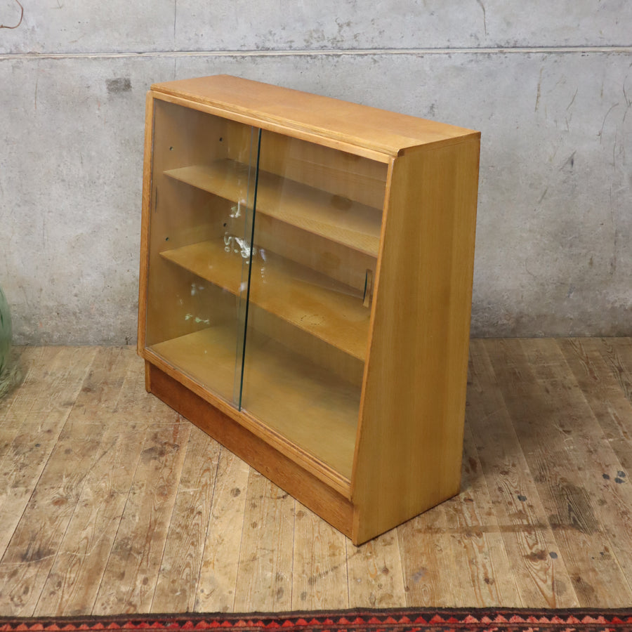 Pair of Mid Century G Plan Oak Brandon Display Cabinets – 1611d