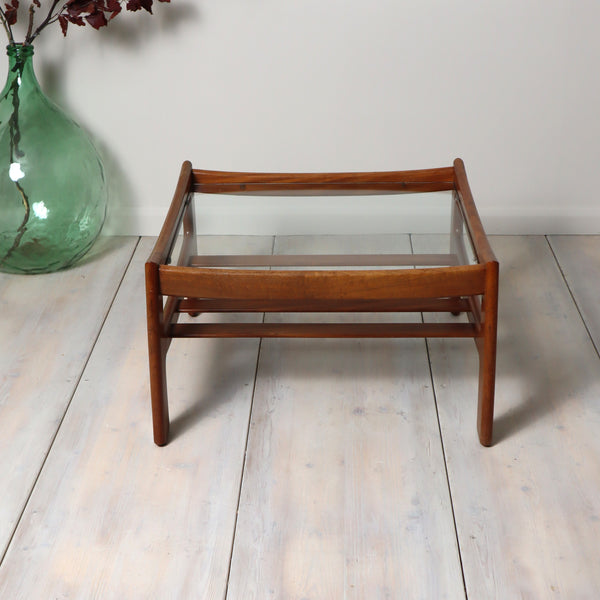 Mid Century G-Plan Katrina Teak & Glass Coffee Table 1809d