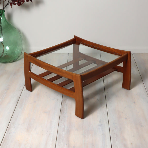 Mid Century G-Plan Katrina Teak & Glass Coffee Table 1809d