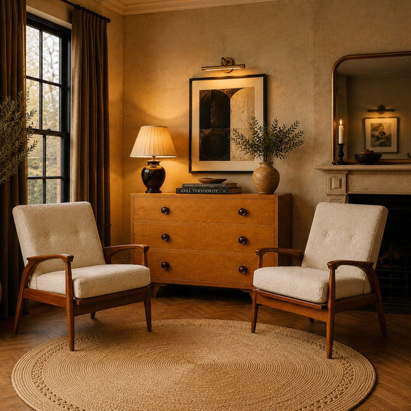 Vintage Greaves & Thomas Boucle Armchair 2703e