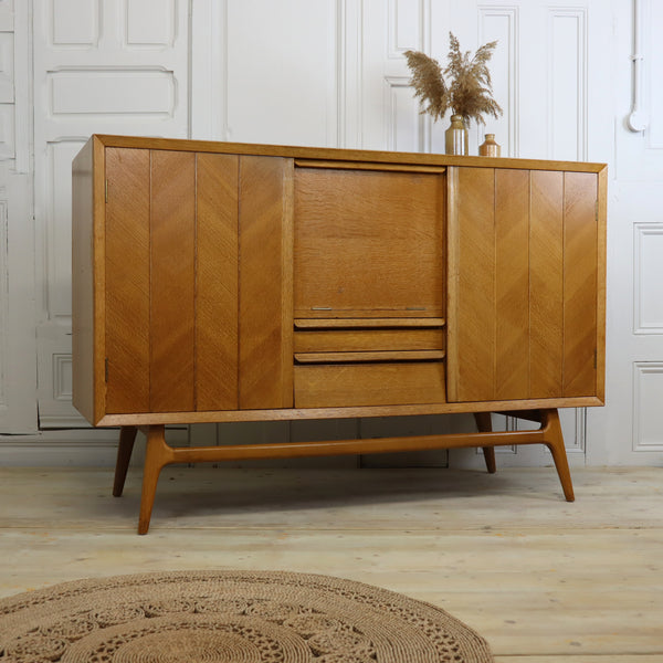 mid_century_oak_chevron_everest_vintage_sideboard