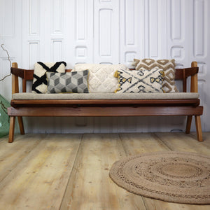 Reclaimed Mid Century Large Church Pew Bench 2704h
