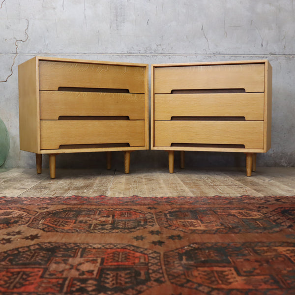 Stag 'C' Range Oak Three Drawer Chest of Drawers (One of a Pair) - 1606b