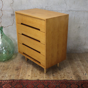 Stag 'C' Range Oak Four Drawer Chest of Drawers - 1606f
