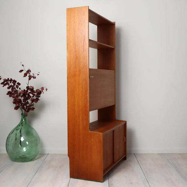 mid_century_teak_bureau_bookcase_herebert_gibbs_vintage