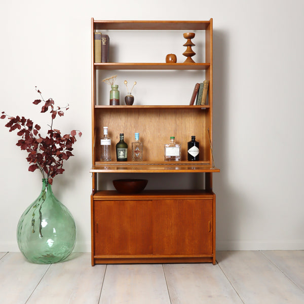 mid_century_teak_bureau_bookcase_herebert_gibbs_vintage
