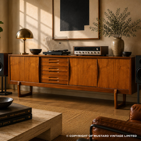 Vintage Teak Large Elliots of Newbury Sideboard 0506b