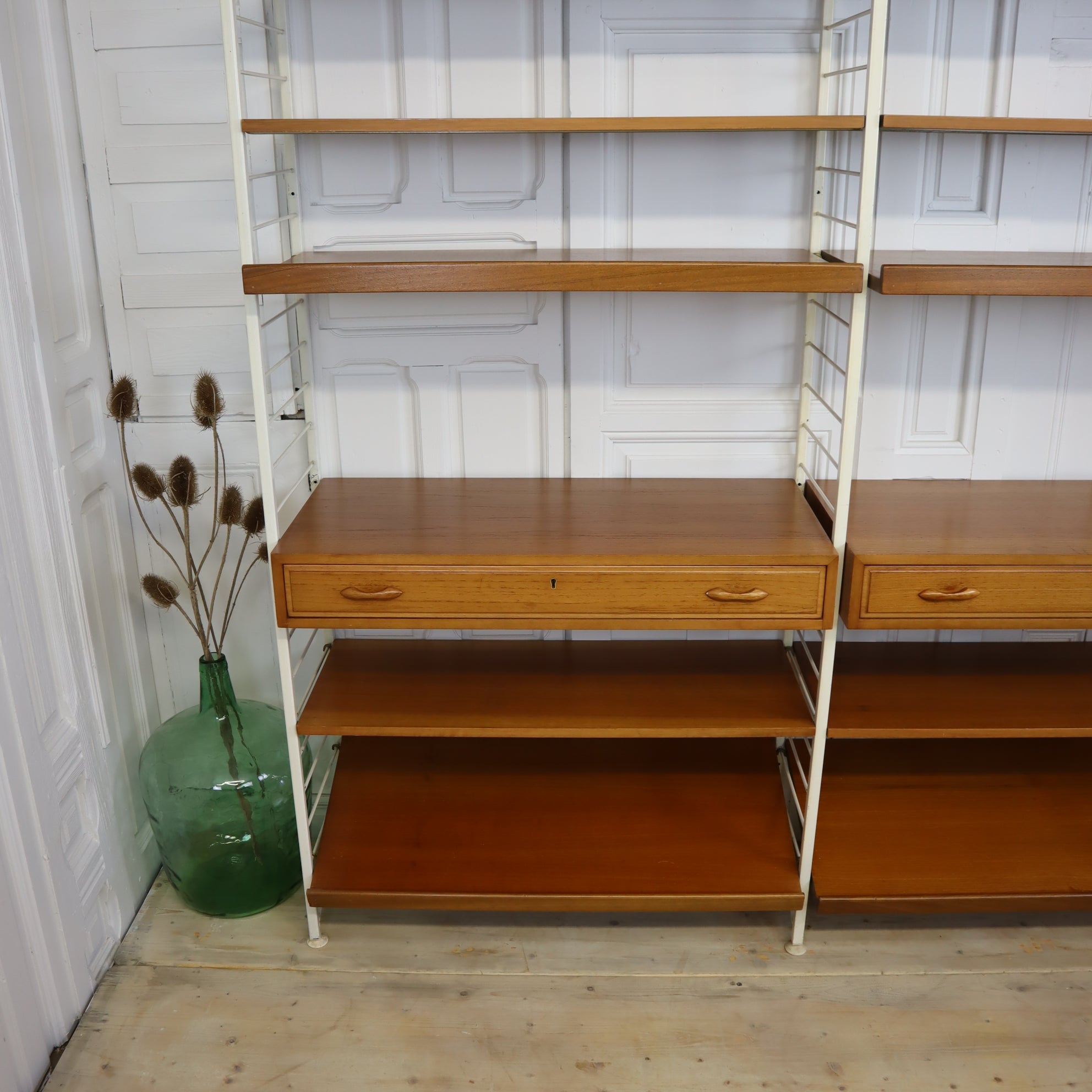 X2 Bays Of Vintage White Ladderax Modular Shelving 2303d Mustard Vintage X2 Bays Of Vintage White Ladderax Modular Shelving 2303d Mustard Vintage