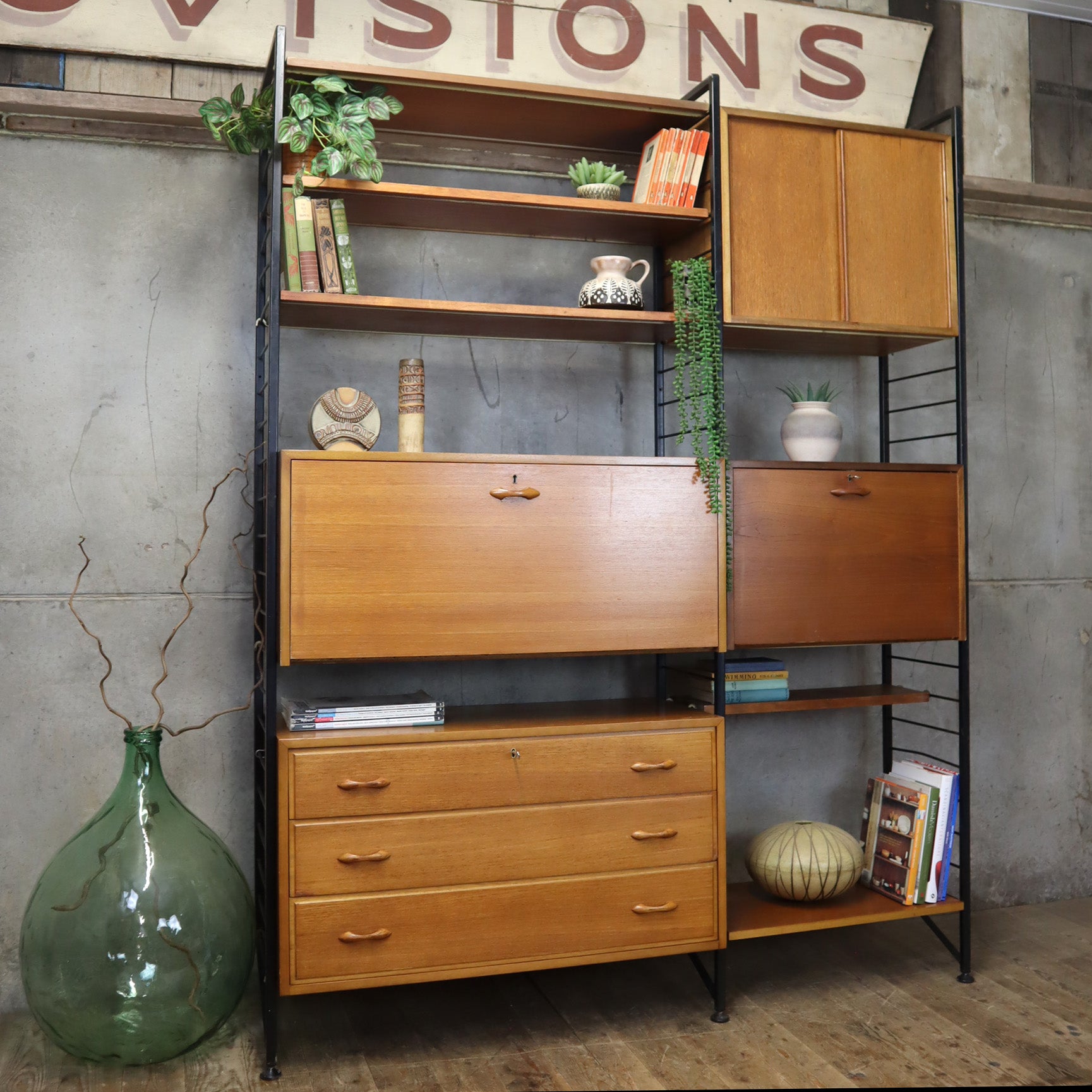 X2 Bays of Mid Century Ladderax Modular Shelving Units - 0206i ...