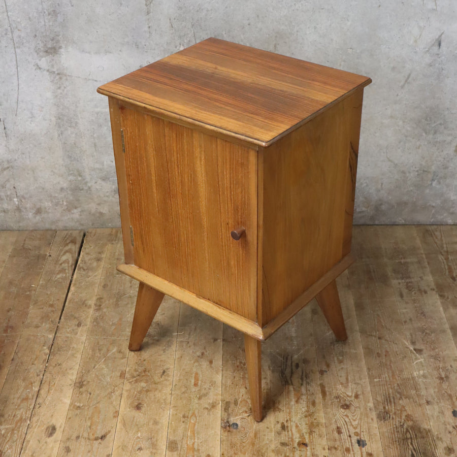 Mid Century Alfred Cox Walnut Bedside Tables x 2 - 0112a