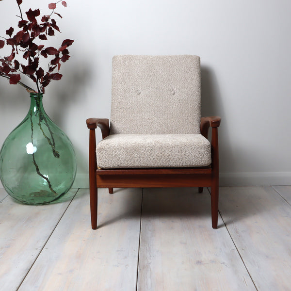 Vintage Greaves & Thomas Boucle Armchair 2703f