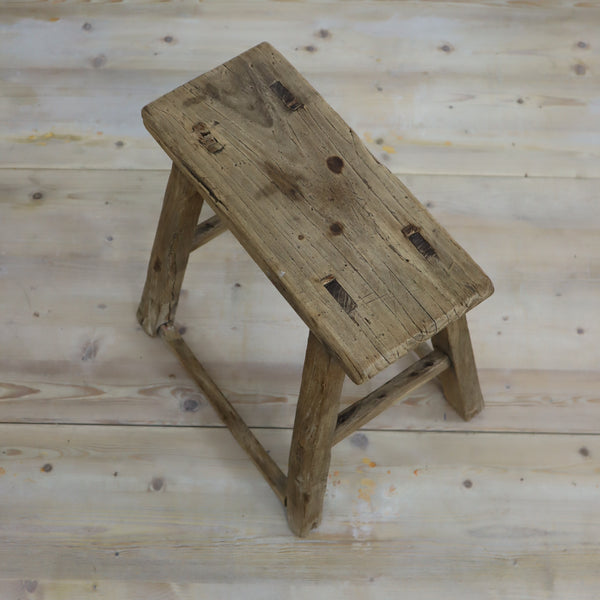 rustic_antique_wooden_elm_stool