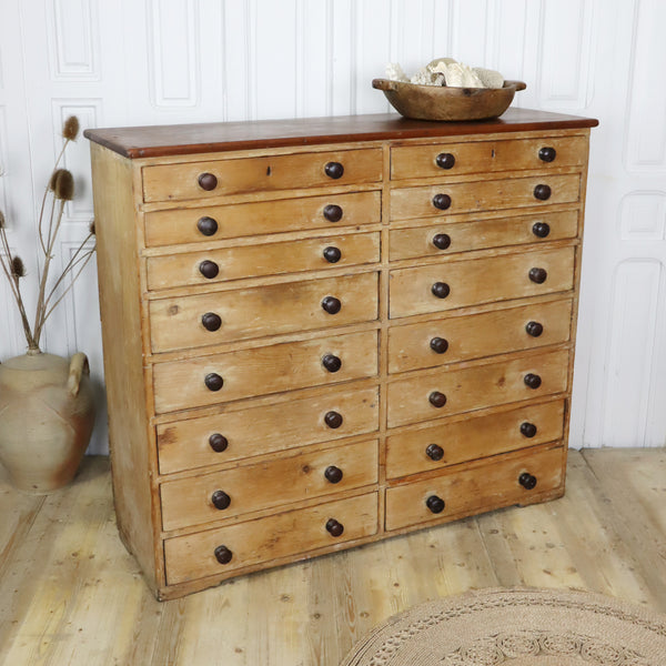 Vintage Pine Rustic Apothecary Drawers 1202f