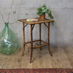 vintage_antique_victorian_tiger_bamboo_side_table