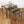 Vintage Glazed Brass Nesting Tables 1810f