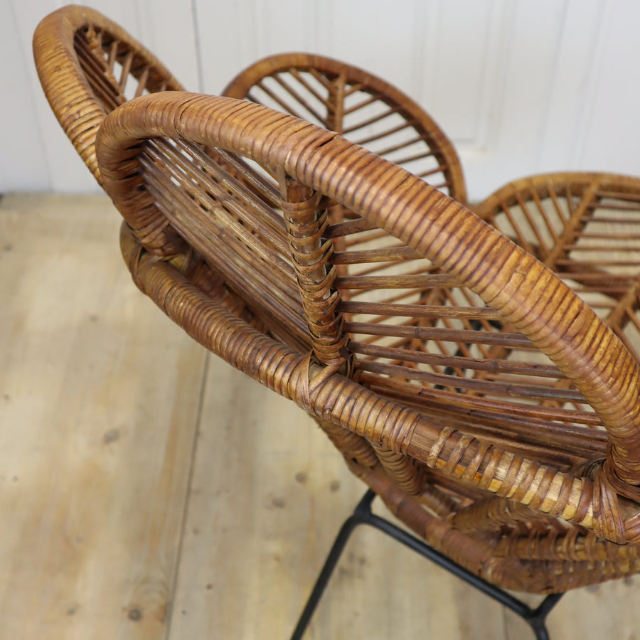 vintage_cane_french_flower_petal_chair