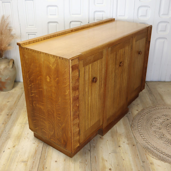 Vintage Art Deco E-Gomme Oak Sideboard 0108i