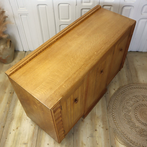 Vintage Art Deco E-Gomme Oak Sideboard 0108i